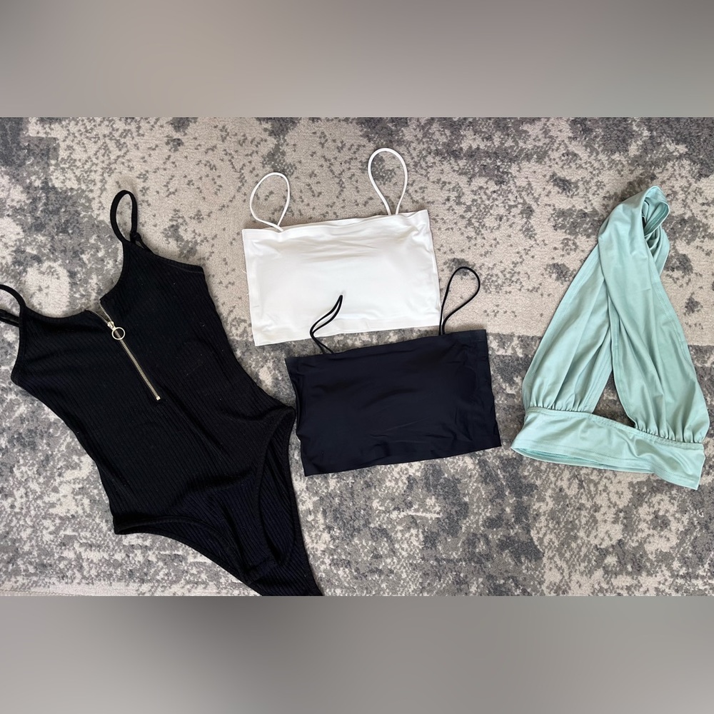 BUNDLE of four Shein going out tops and bodysuit